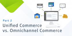 text: unified commerce vs. omnichannel commerce