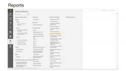 Examples of available reports in Marello