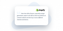 quote about omnichannel and customer expectations by shopify